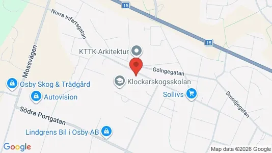Apartments for rent i Osby - kort over placeringen