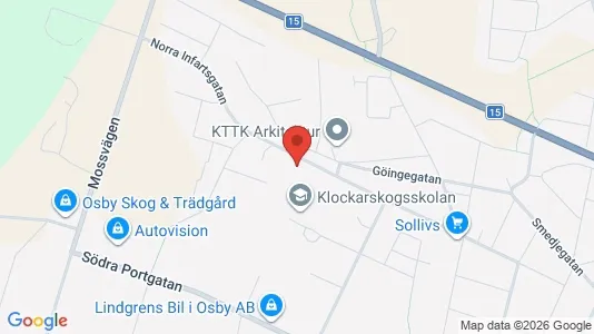 Apartments for rent i Osby - kort over placeringen