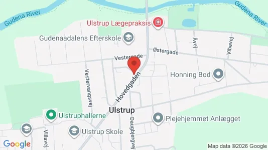 Apartments for rent i Ulstrup - kort over placeringen