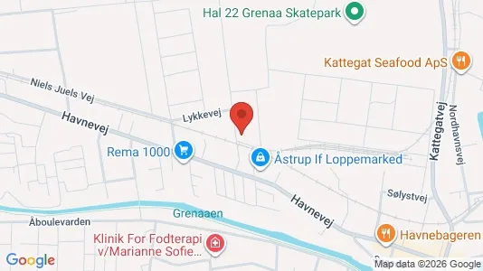 Apartments for rent i Grenaa - kort over placeringen