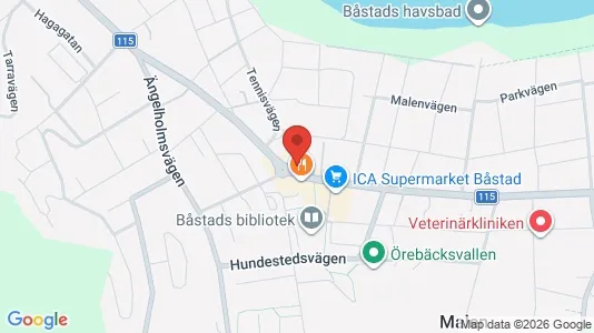 Apartments for rent i Båstad - kort over placeringen