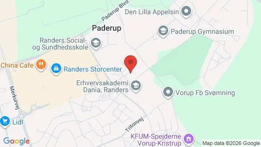 Apartments for rent i Randers SØ - kort over placeringen