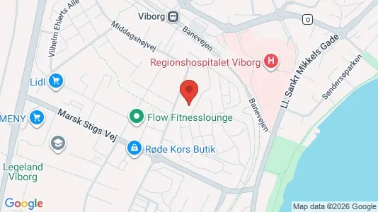 Apartments for rent i Viborg - kort over placeringen