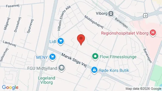 Apartments for rent i Viborg - kort over placeringen
