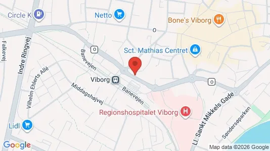 Apartments for rent i Viborg - kort over placeringen