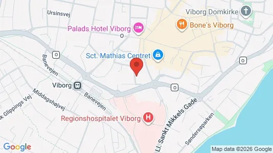 Apartments for rent i Viborg - kort over placeringen