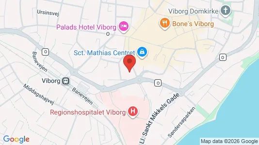 Apartments for rent i Viborg - kort over placeringen