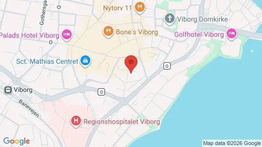 Apartments for rent i Viborg - kort over placeringen