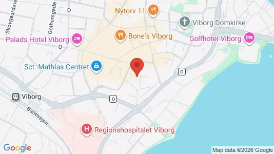 Rooms for rent i Viborg - kort over placeringen