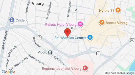 Apartments for rent i Viborg - kort over placeringen
