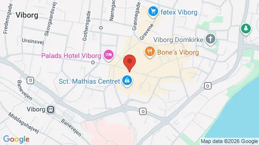 Apartments for rent i Viborg - kort over placeringen