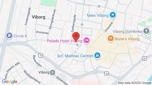 Apartments for rent i Viborg - kort over placeringen