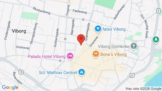 Apartments for rent i Viborg - kort over placeringen
