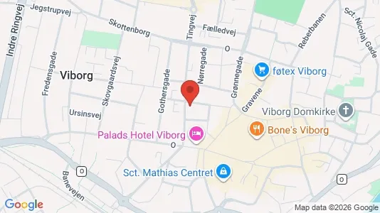 Apartments for rent i Viborg - kort over placeringen