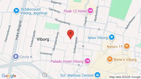 Apartments for rent i Viborg - kort over placeringen