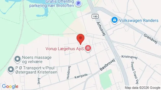 Apartments for rent i Randers SV - kort over placeringen