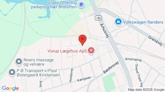 Apartments for rent i Randers SV - kort over placeringen