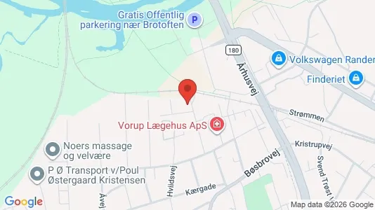 Apartments for rent i Randers SV - kort over placeringen
