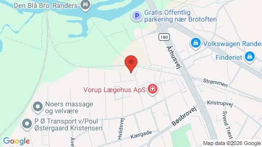 Apartments for rent i Randers SV - kort over placeringen