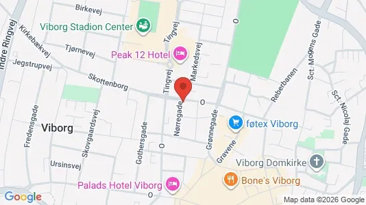 Apartments for rent i Viborg - kort over placeringen