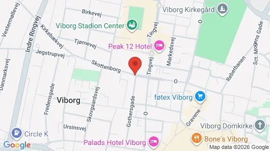 Apartments for rent i Viborg - kort over placeringen