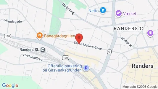 Apartments for rent i Randers C - kort over placeringen
