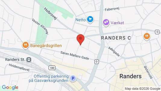Apartments for rent i Randers C - kort over placeringen