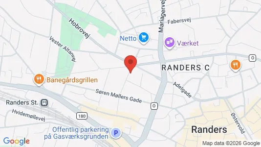 Apartments for rent i Randers C - kort over placeringen