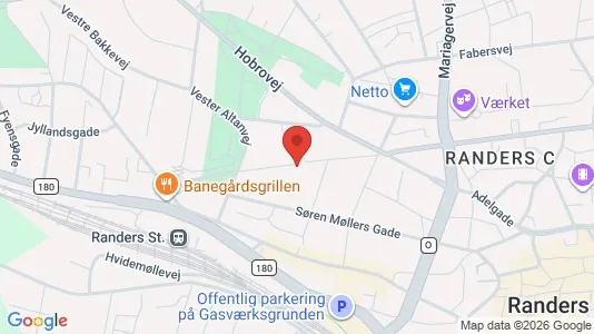 Apartments for rent i Randers C - kort over placeringen