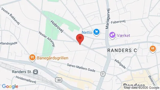 Apartments for rent i Randers C - kort over placeringen