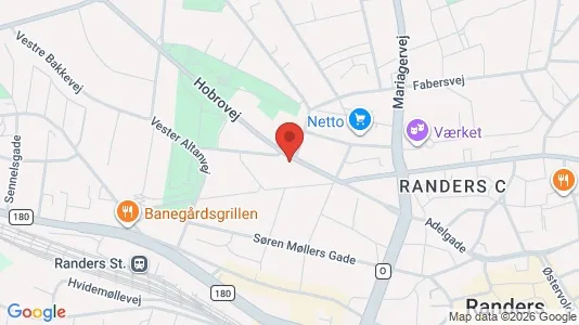 Apartments for rent i Randers C - kort over placeringen