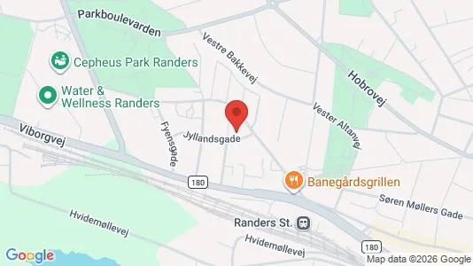 Apartments for rent i Randers C - kort over placeringen