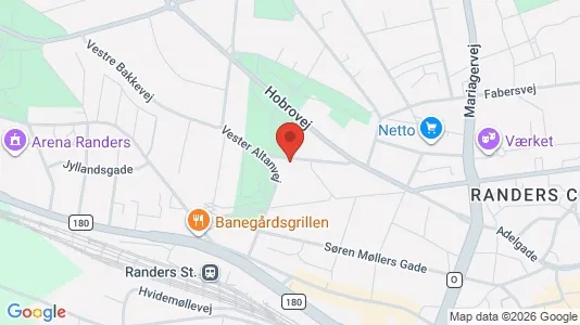 Apartments for rent i Randers C - kort over placeringen