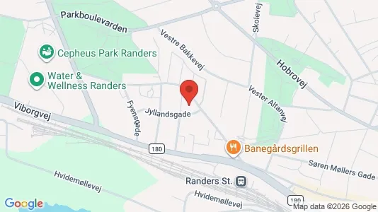 Apartments for rent i Randers C - kort over placeringen