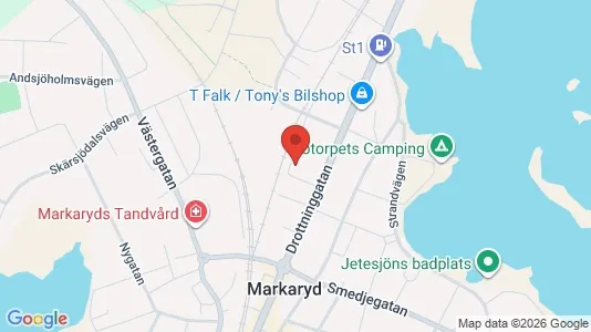 Apartments for rent i Markaryd - kort over placeringen
