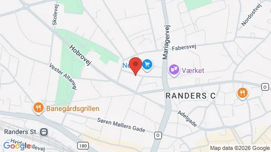 Apartments for rent i Randers C - kort over placeringen