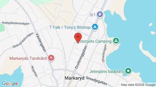 Apartments for rent i Markaryd - kort over placeringen