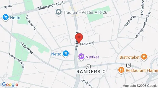 Apartments for rent i Randers C - kort over placeringen