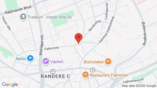 Apartments for rent i Randers C - kort over placeringen
