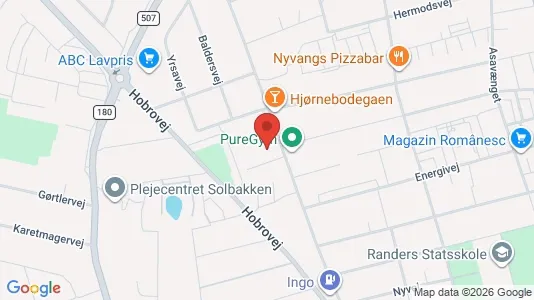 Apartments for rent i Randers NV - kort over placeringen