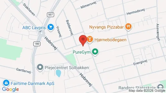 Apartments for rent i Randers NV - kort over placeringen