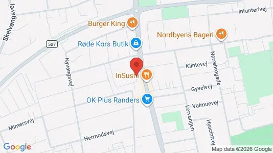 Apartments for rent i Randers NV - kort over placeringen