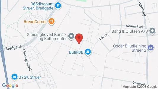 Apartments for rent i Struer - kort over placeringen