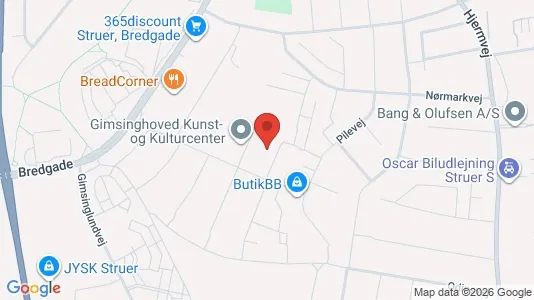 Apartments for rent i Struer - kort over placeringen