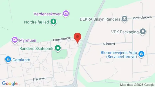 Apartments for rent i Randers NØ - kort over placeringen