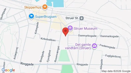 Apartments for rent i Struer - kort over placeringen