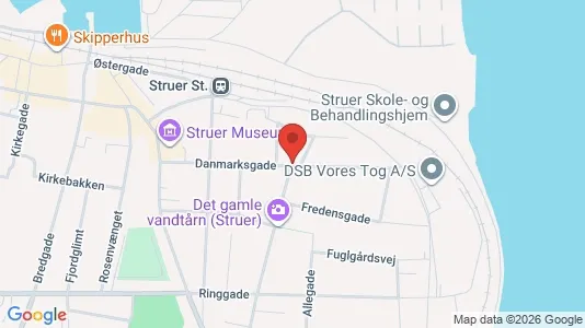 Apartments for rent i Struer - kort over placeringen