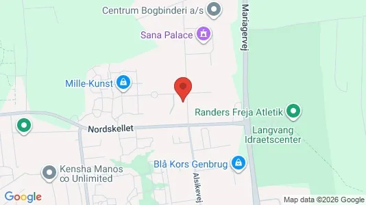 Apartments for rent i Randers NV - kort over placeringen