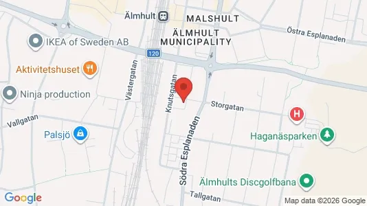 Apartments for rent i Älmhult - kort over placeringen