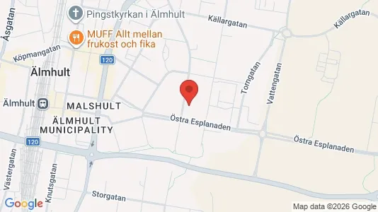 Apartments for rent i Älmhult - kort over placeringen